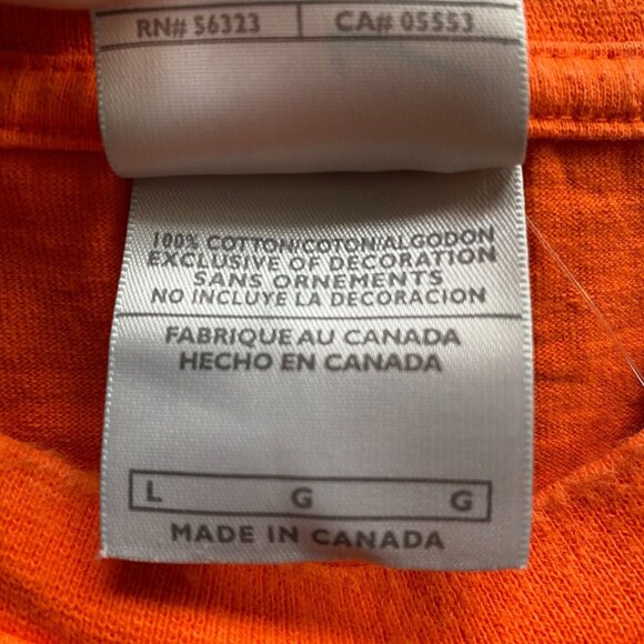 2000s Y2K NIKE KNVB Nederland Soccer Orange Graphic Tee Shirt Silver Tag - Picture 4 of 7